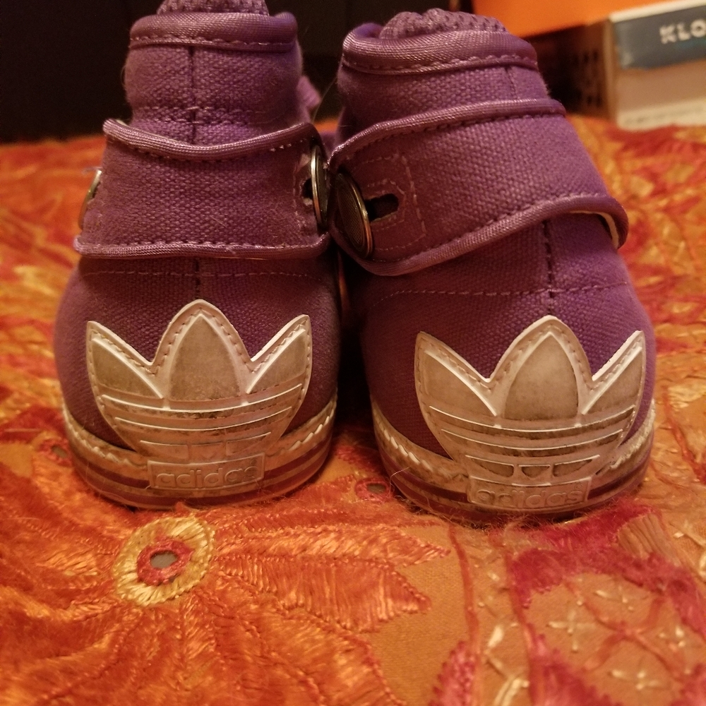 Purple High Top Shell Toed  Adidas - Picture 2 of 3